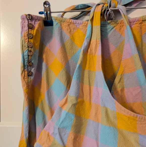 Free People Maria Madras Plaid Set - Picture 4 of 6